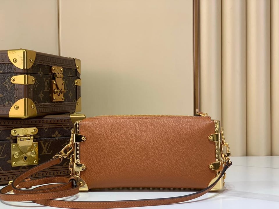 Louis Vuitton Slim Trunk Bag Brown 23cm M29088 view 4