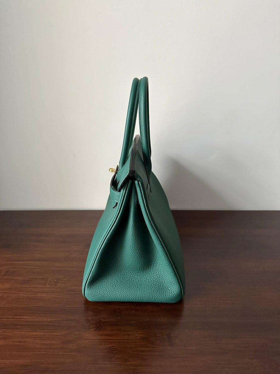 Hermes Birkin 30Cm Malachite Togo Leather Gold Hardware view 5
