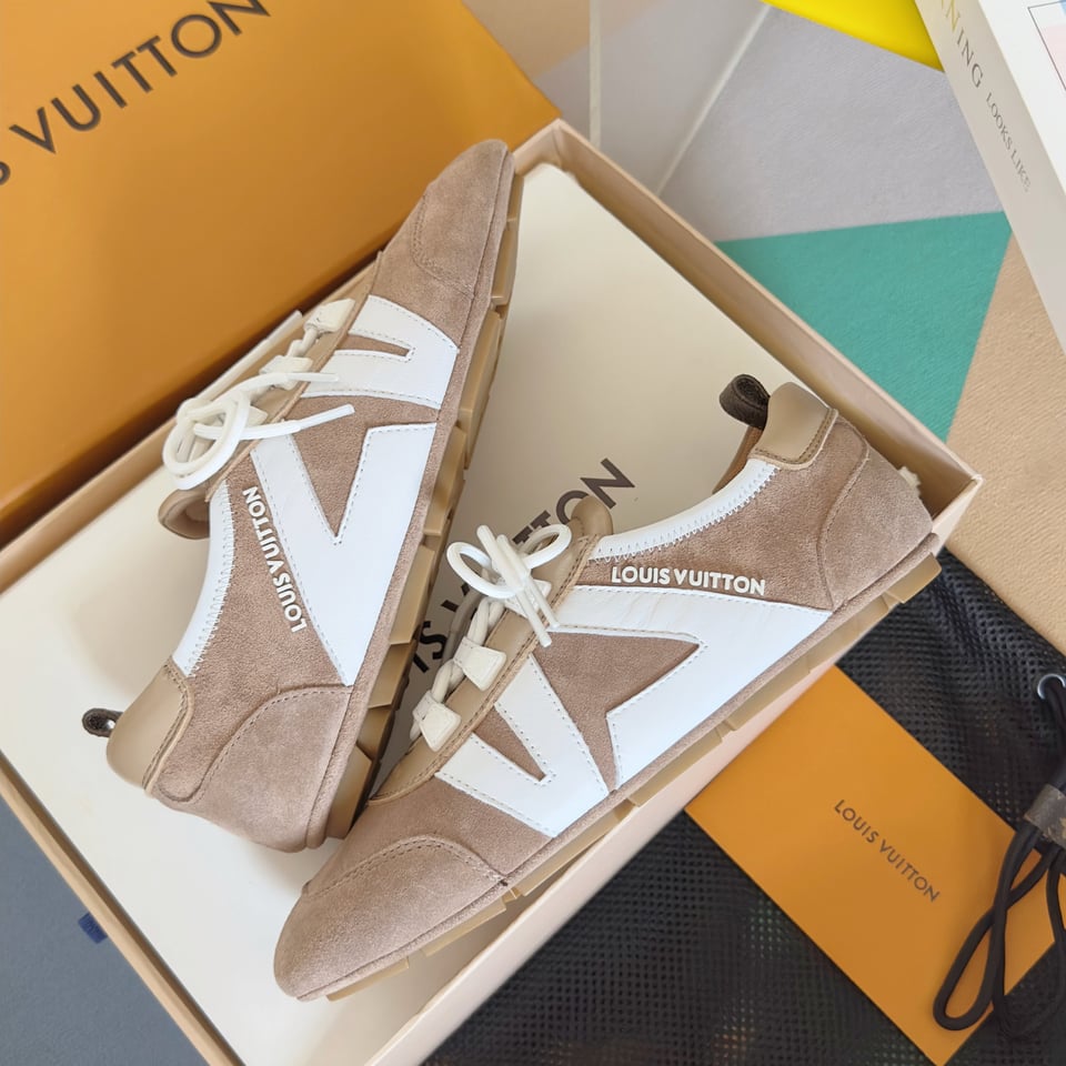 Louis Vuitton Sneakerina Yellow Beige – Women’s Ballet-Inspired Slim Sneakers view 12