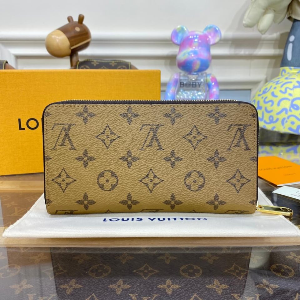 Louis Vuitton Monogram Reverse Canvas Zippy Wallet view 4