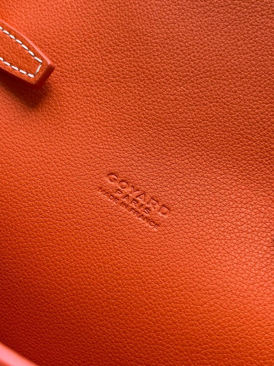 Goyard Chypre Wallet-Pouch 21 Cm Orange Goyardine Canvas And Calfskin view 3