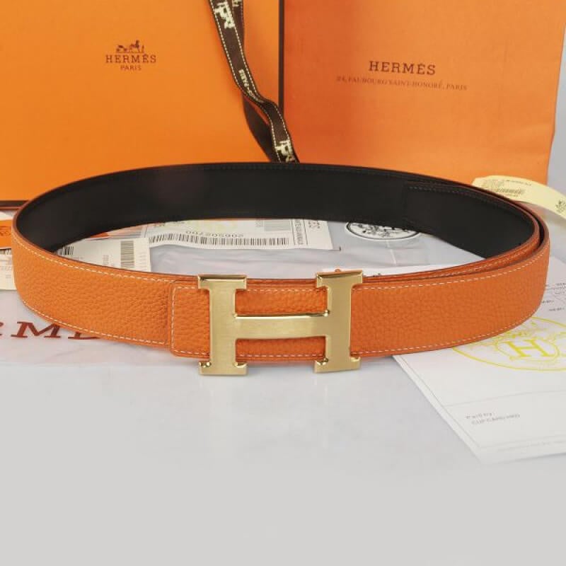 Hermes H Belt Buckle &amp; Reversible Leather Strap 38 mm HB05