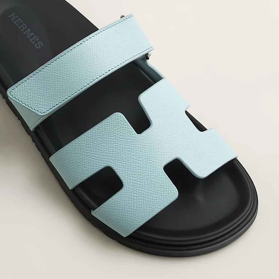 Hermes Naxos Sandal Bleu Brume Color Calfskin H231295Z view 6