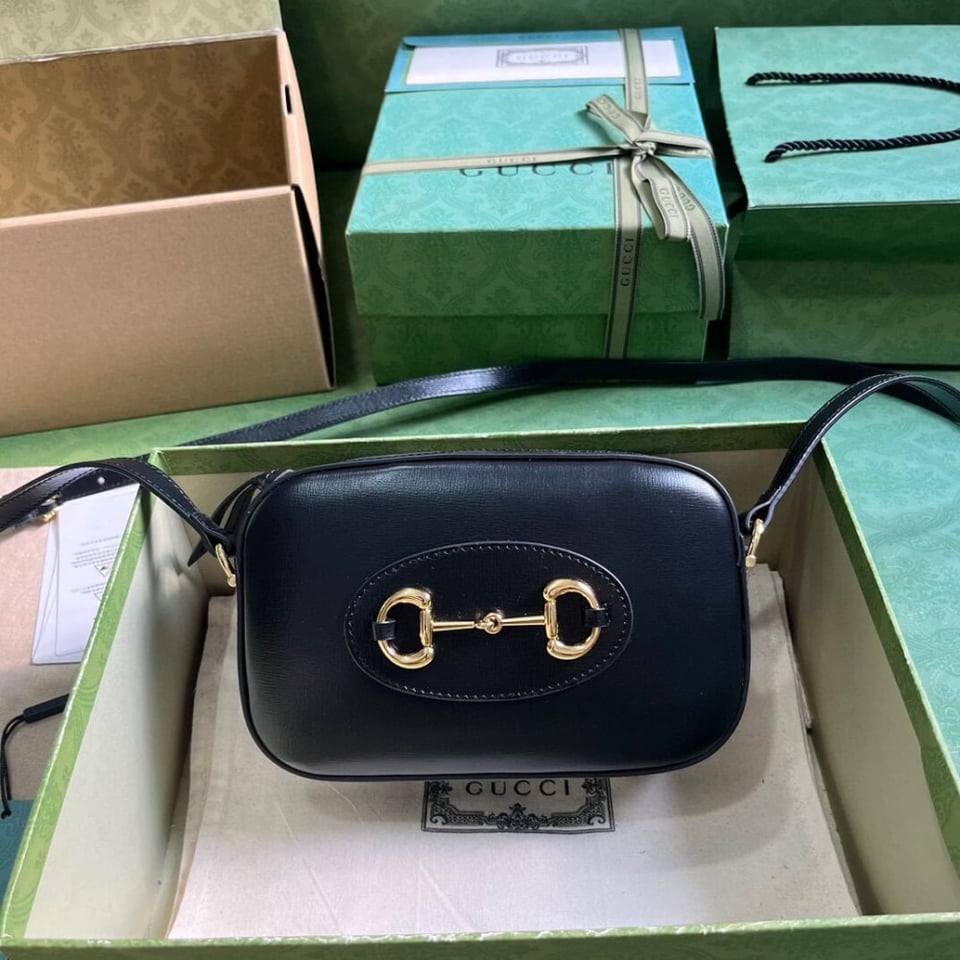 Gucci Horsebit 1955 Leather Small Shoulder Bag view 6