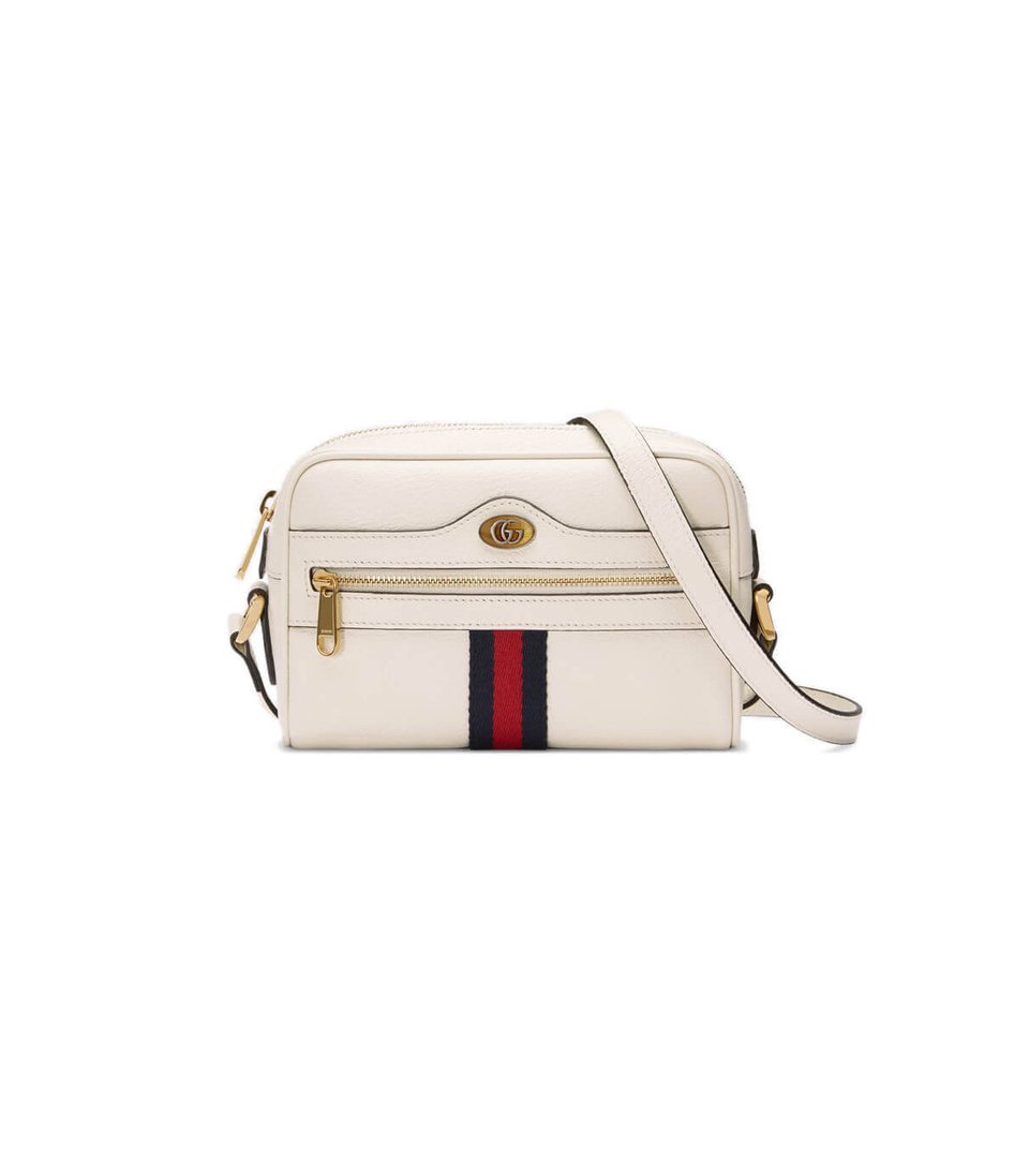 Gucci Ophidia Leather Mini Bag White view 2