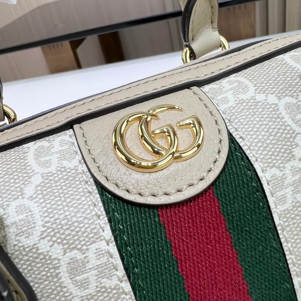 Gucci Ophidia Mini Boston Bag GG Supreme 16.5cm/6.5in view 9