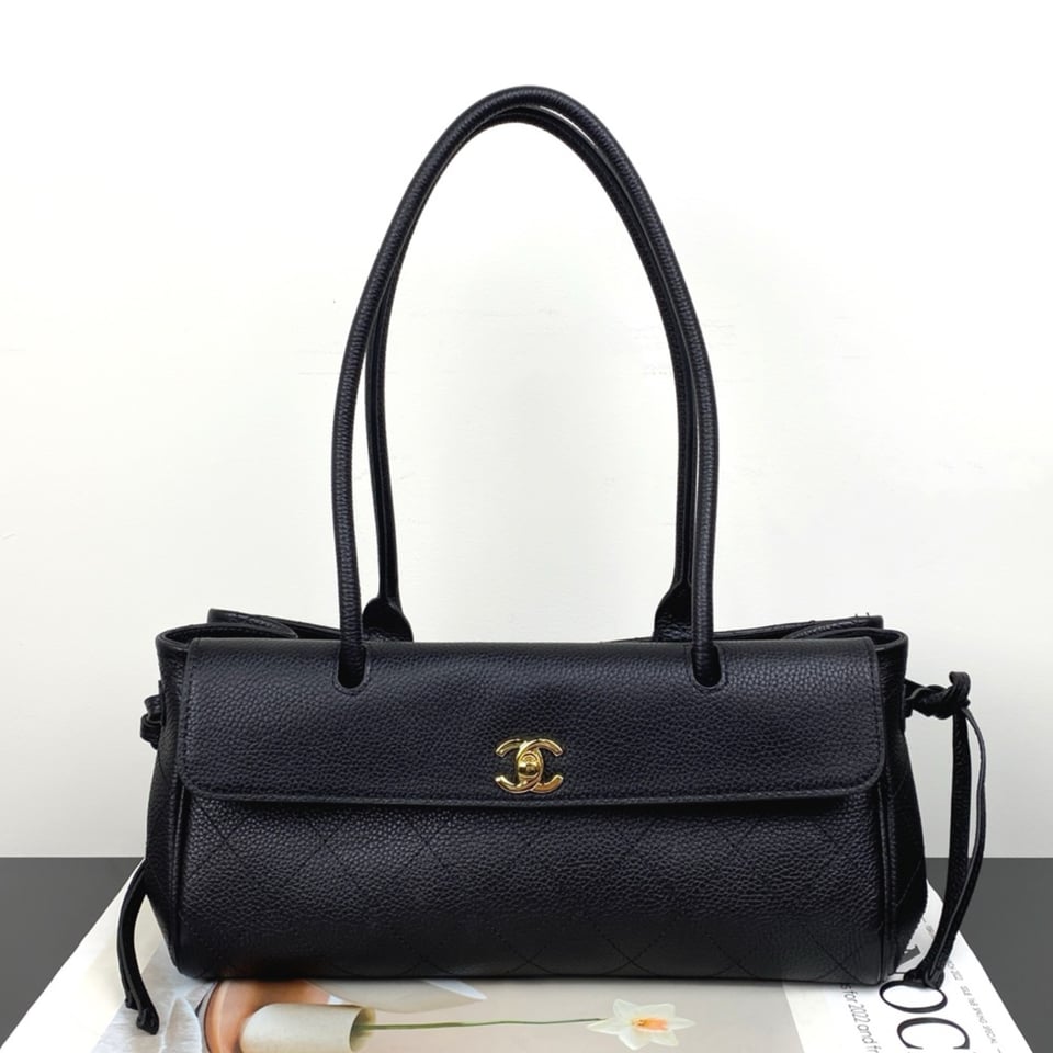 Chanel Urban Essential Tote Light Black Caviar Gold Hardware 30cm/11.8in view 2