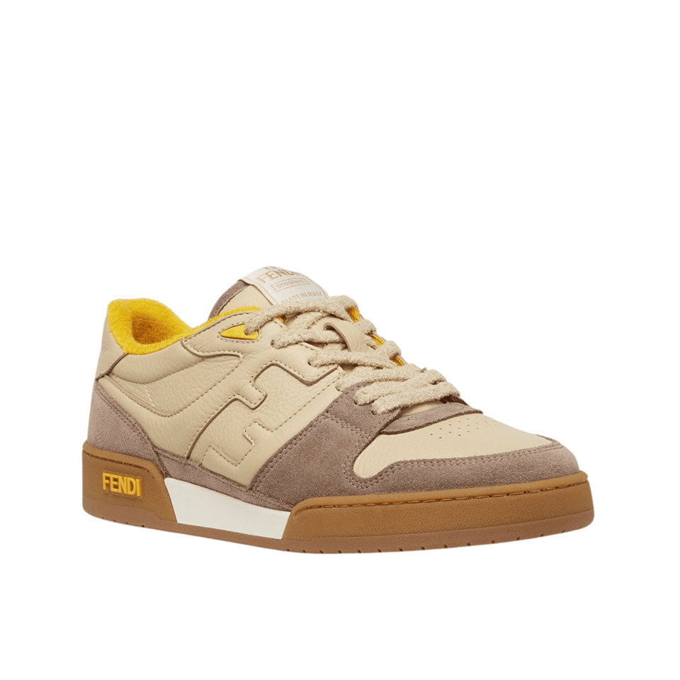 Fendi Match Suede Low-Tops Beige 8E8252Ahh2F1Fhu view 2