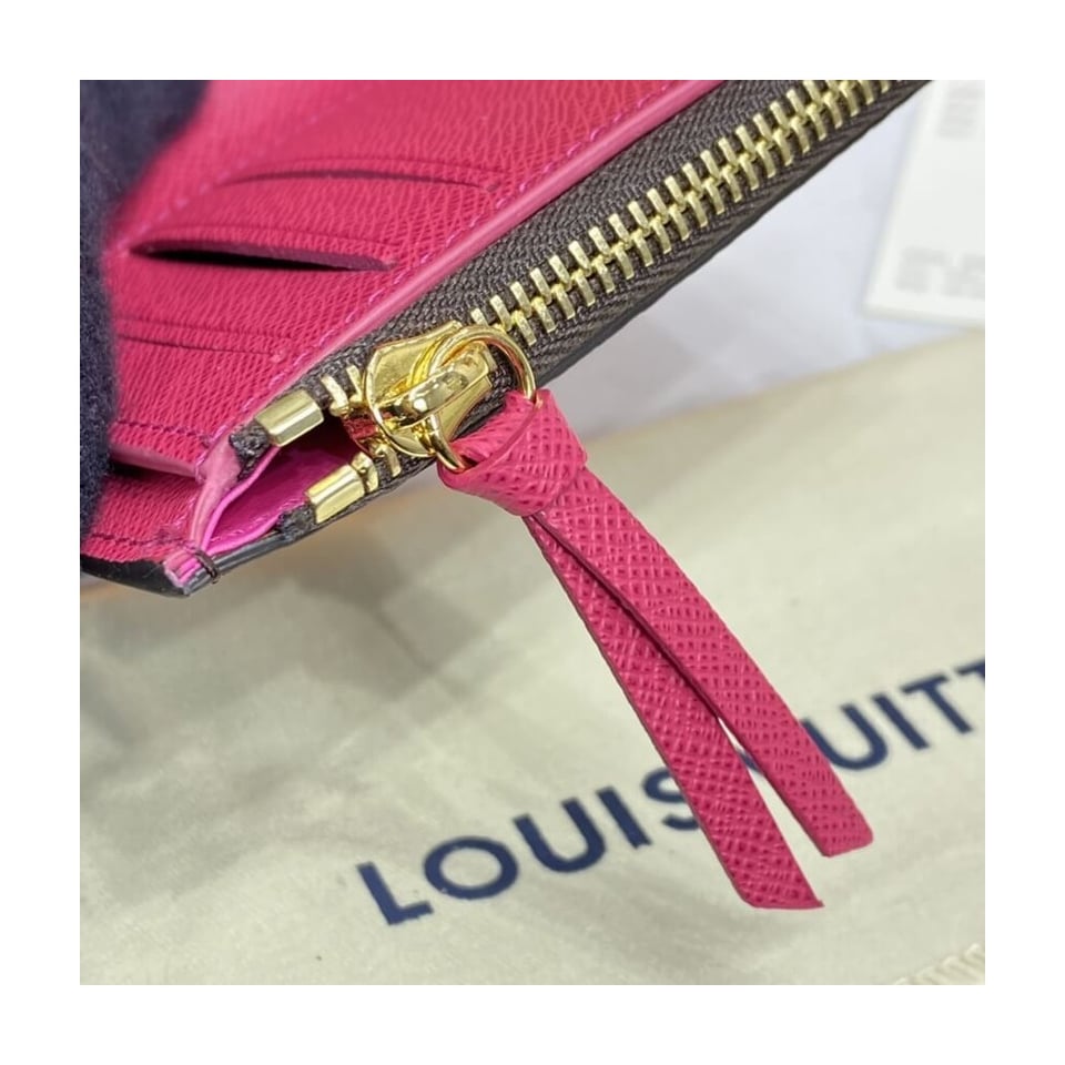 Louis Vuitton Monogram Canvas Victorine Wallet Rose Red view 10