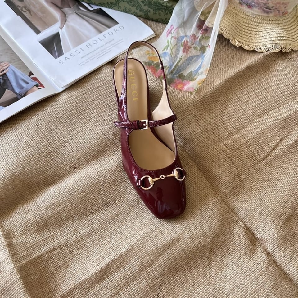 Gucci Women’S Horsebit Pump Red Leather 801893 Bnc80 6207 view 7