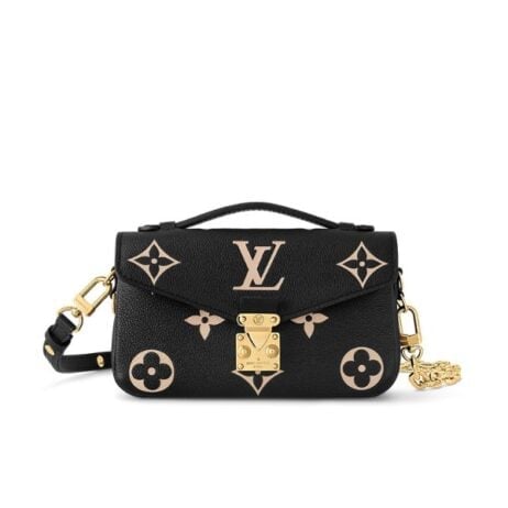 Louis Vuitton Pochette M Tis East West Bag Black Beige 21Cm M46596 view 2