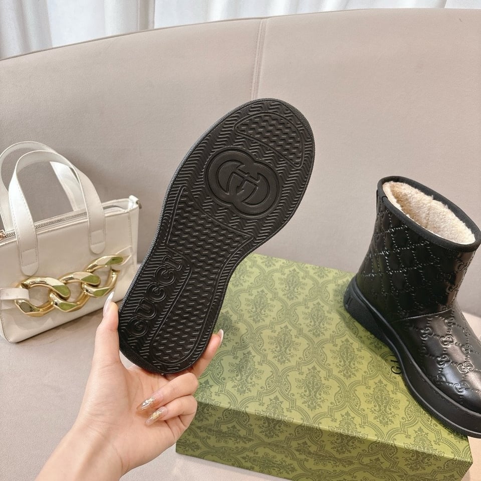 Gucci Women?S Boot Gg Leather Black view 10