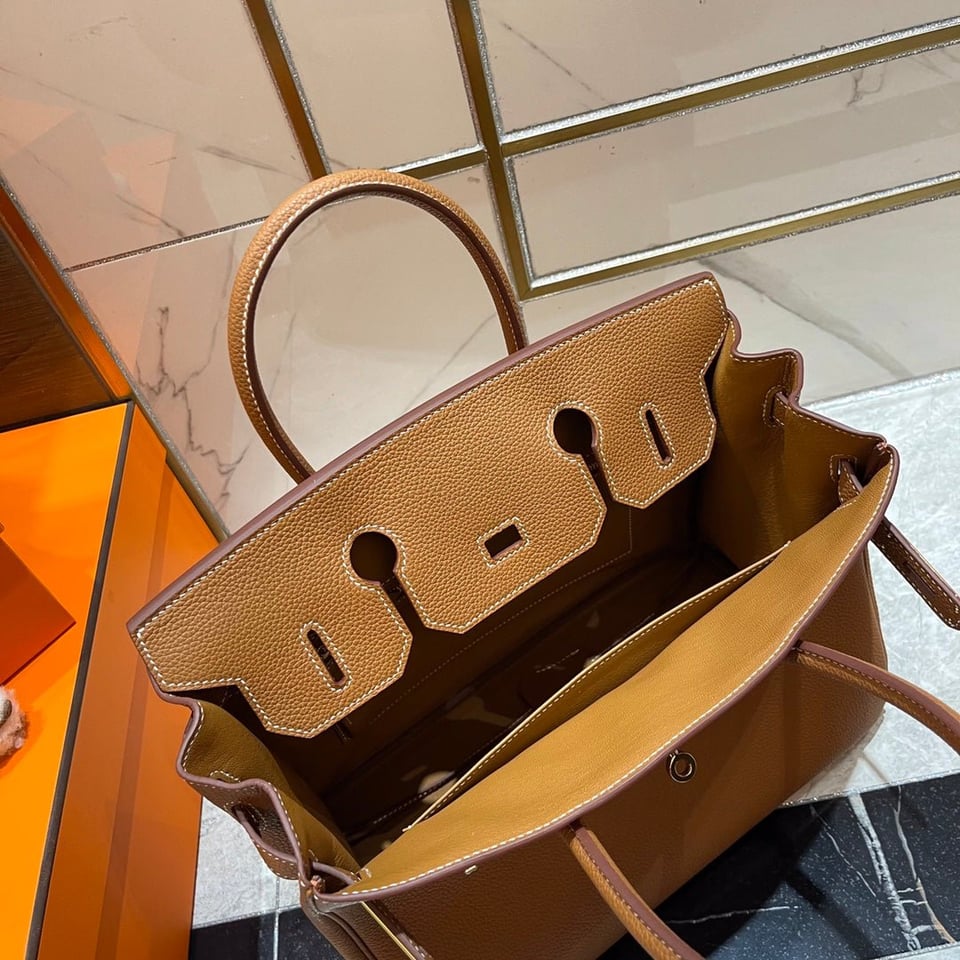 Hermes Birkin 30Cm Gold Togo Leather Gold Hardware view 10