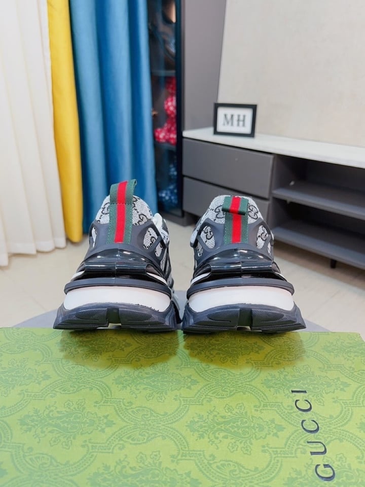 Gucci Gg Men?S Sneaker Rubber Leather Grey view 9