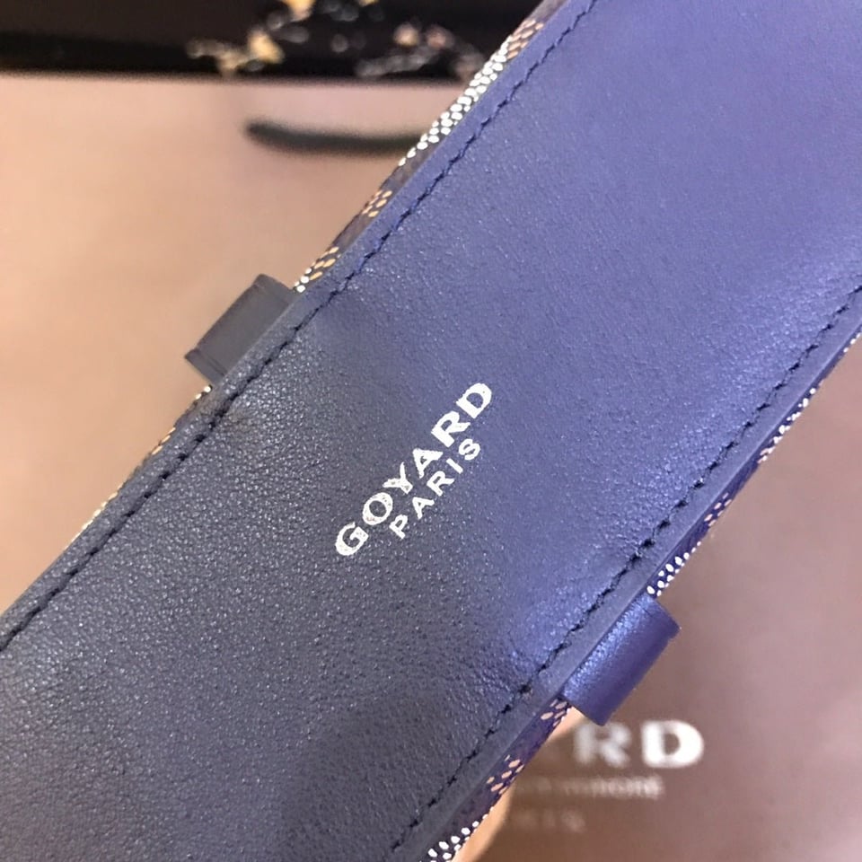 Goyard Minaudiere Trunk Bag 17Cm Navy Blue Canvas view 7