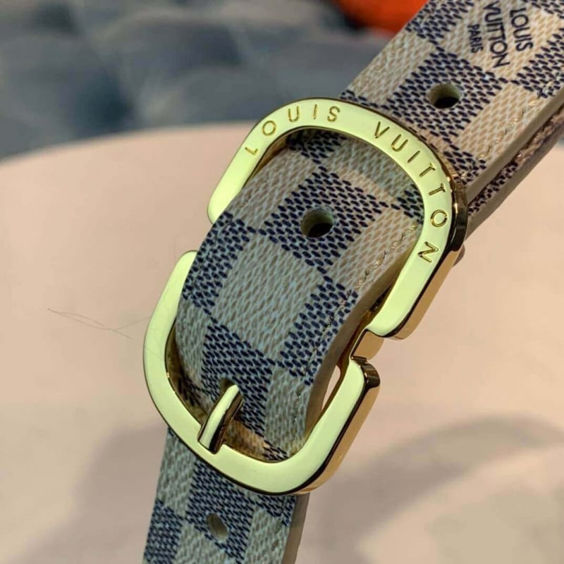 Louis Vuitton Mini Damier Azur Belt 25mm M9782X view 4