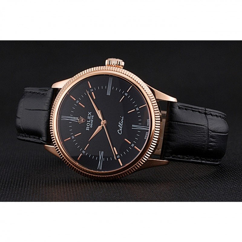 Rolex Cellini 39mm Black Dial 622656 view 6