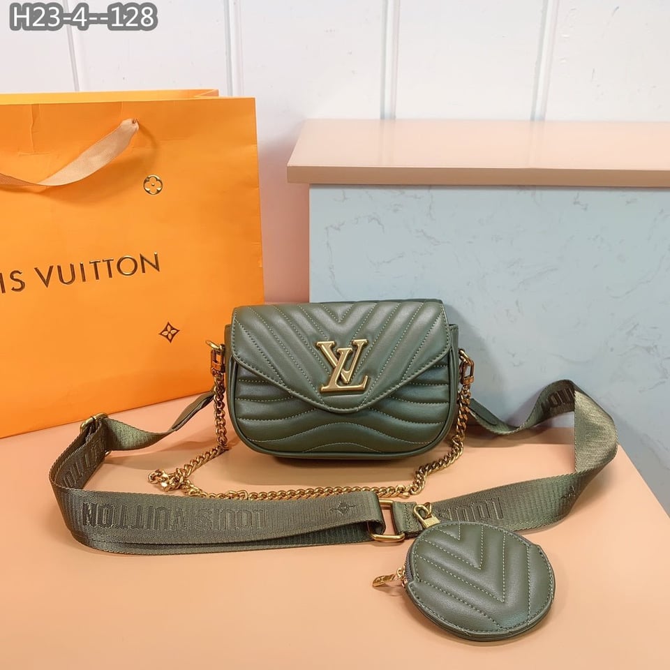 Louis Vuitton New Wave Multi Pochette Khaki Green 20cm/7.9in M56471 view 8