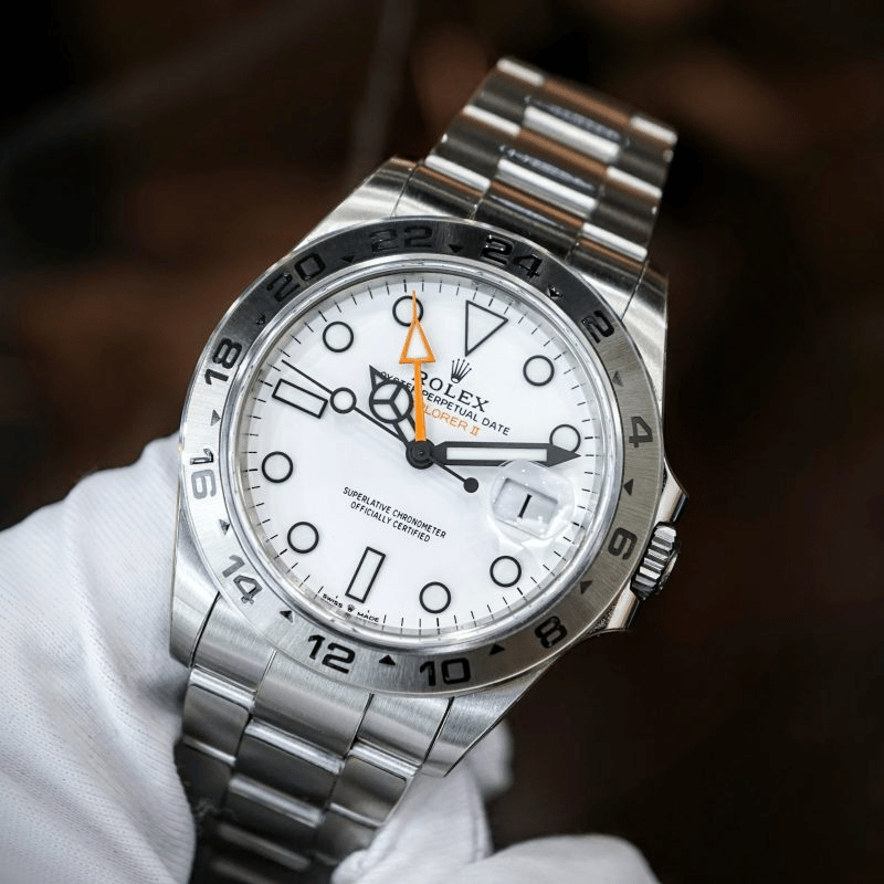 Rolex “Polar” Explorer II 42mm White Dial 216570 WSO view 7