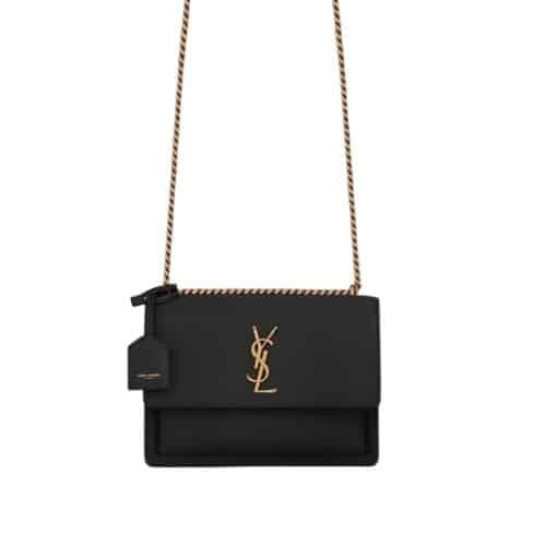 Saint Laurent Sunset Medium Chain Bag In Smooth Leather 22Cm view 2