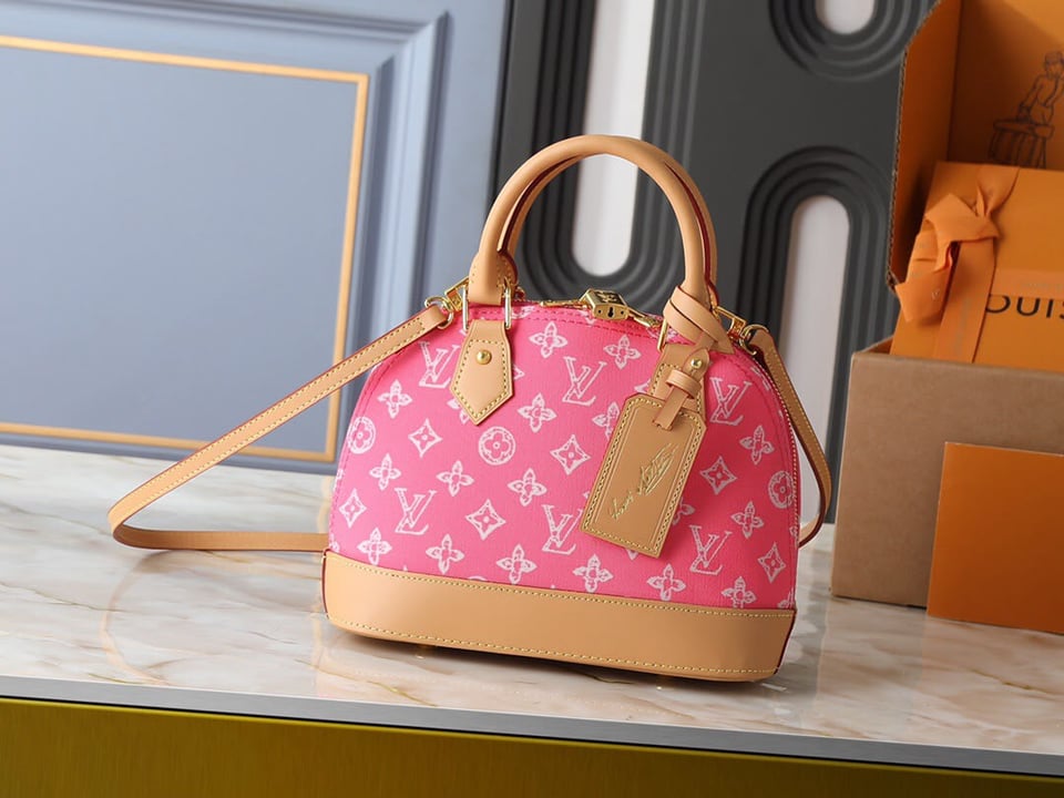 Louis Vuitton Alma BB Bag Monogram Origine Rose Ruban 23.5cm M28272 view 2