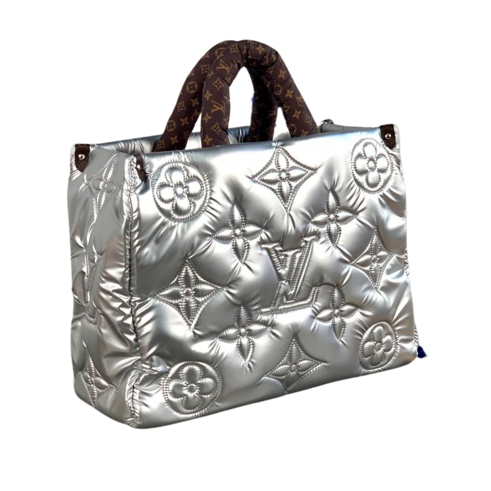 Louis Vuitton Onthego Gm Silver Giant Monogram Econyl Pillow M21053 41cm view 2