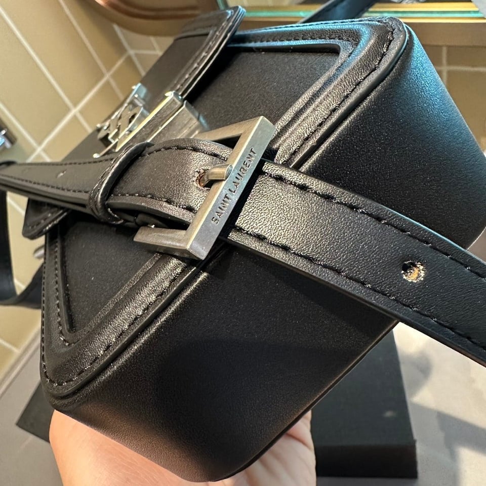 Saint Laurent Solferino Mini Bag In Smooth Leather Black 11Cm view 4