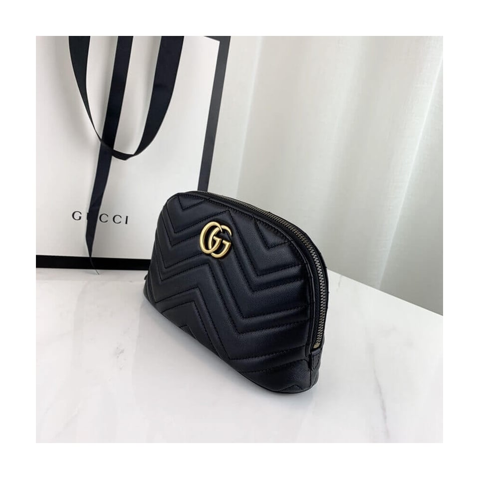 Gucci GG Marmont Cosmetic Case Black view 5