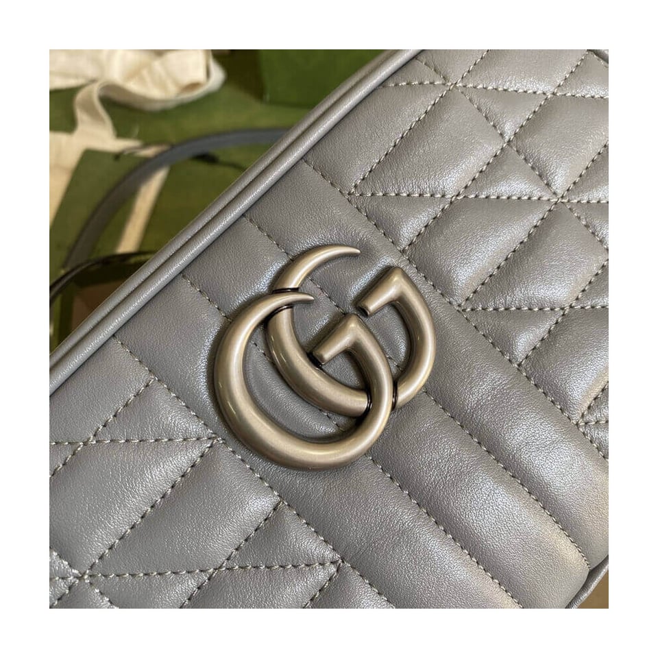 Gucci GG Marmont Small Shoulder Bag Grey view 9