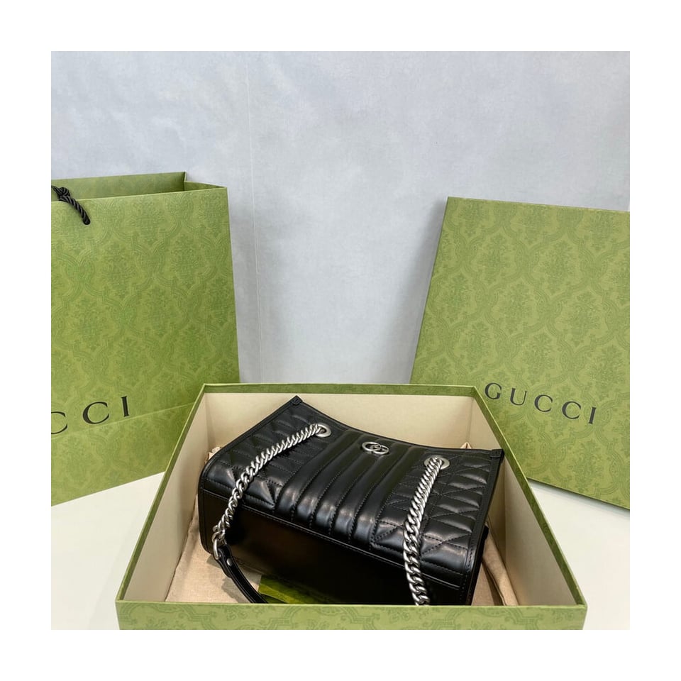 Gucci GG Marmont Small Tote Bag Black view 13
