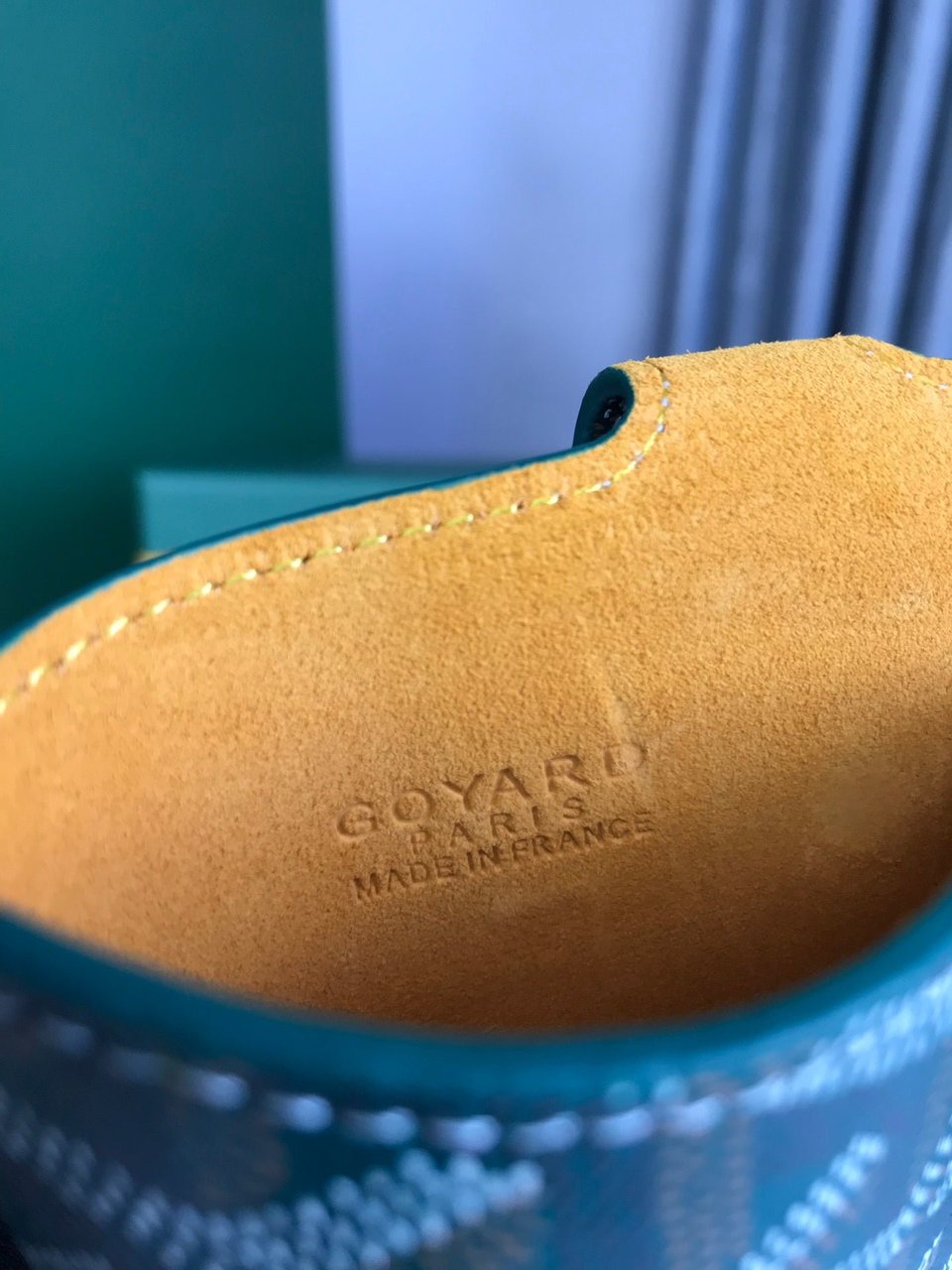 Goyard Montmartre Gm Case 18 Cm Green Goyardine Canvas view 7