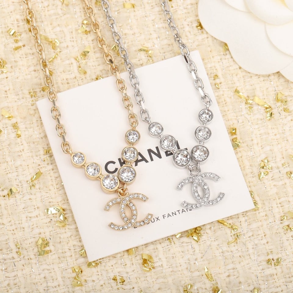Chanel Cc Gold Necklace view 6