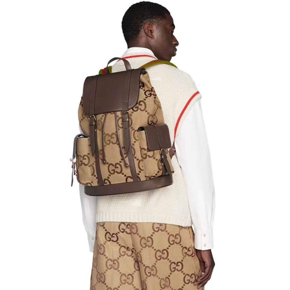 Gucci Backpack With Jumbo GG view 3