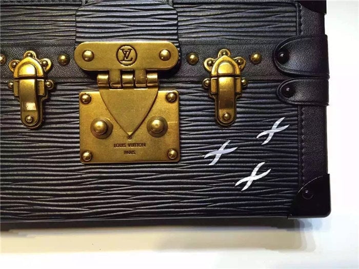 Louis Vuitton Petite Malle Black 20cm/7.9in view 5