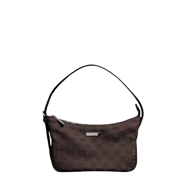 Gucci Lady Lunetta Small Shoulder Bag Dark Brown GG Canvas 22cm/8.7in 874743