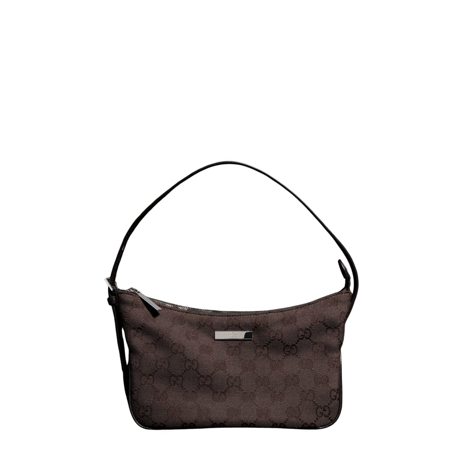 Gucci Lady Lunetta Small Shoulder Bag Dark Brown GG Canvas 22cm/8.7in 874743