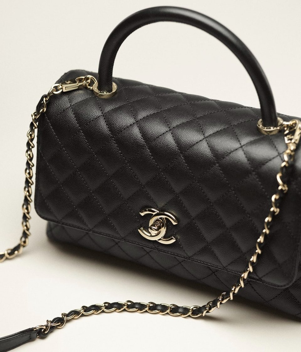 Chanel Coco Large Flap Bag With Top Handle 29cm view 3