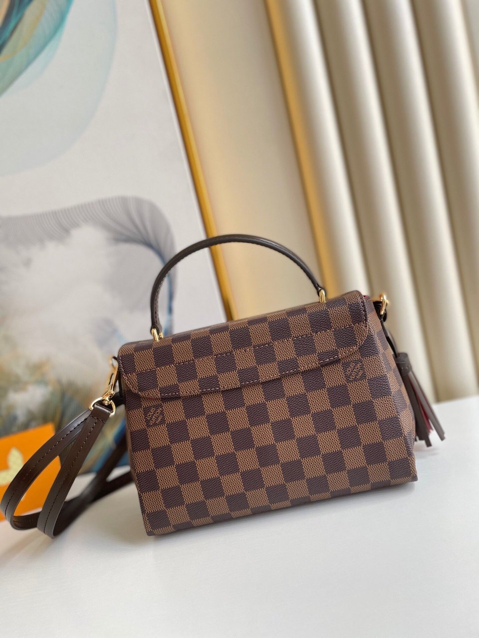 Louis Vuitton Damier Ebene Croisette 25Cm N53000 view 3