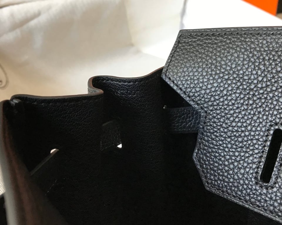 Hermes Birkin 35Cm Bag Black Togo Silver Hardware view 9