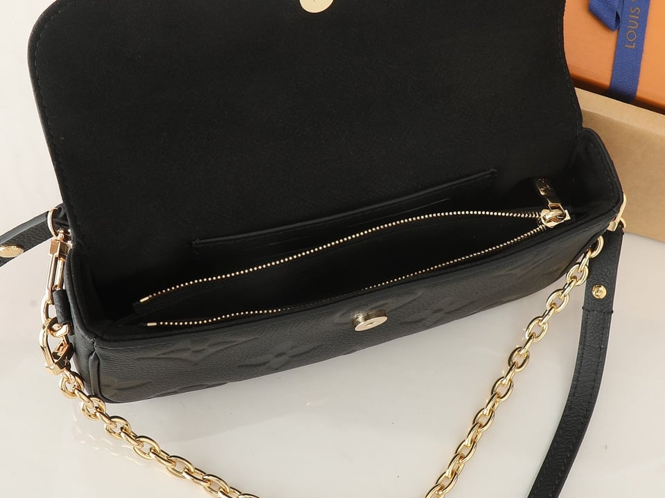 Louis Vuitton Wallet On Chain Ivy Monogram Empreinte Leather – Women – Small Leather Goods Black view 14