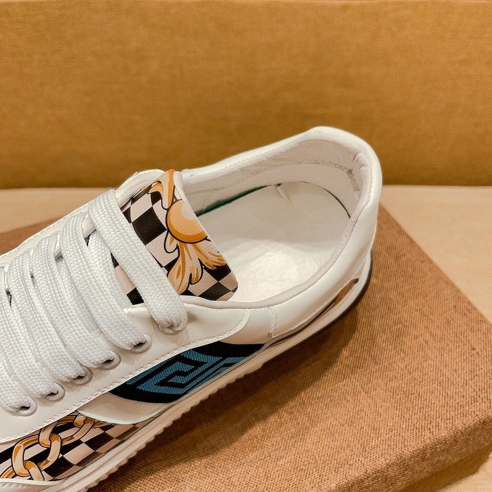 Fendi Domino Fabric Low Sneakers Blue Ff view 8