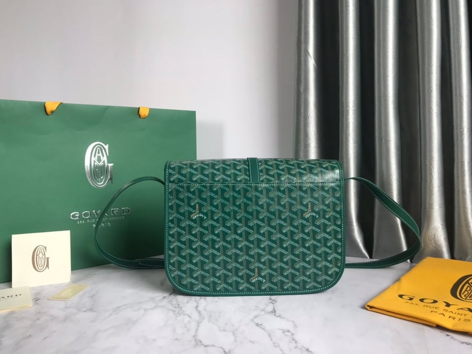 Goyard Belvedere Mm Bag 28Cm Green Canvas view 4
