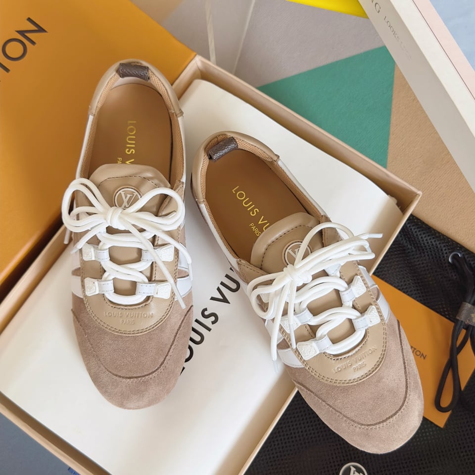 Louis Vuitton Sneakerina Yellow Beige – Women’s Ballet-Inspired Slim Sneakers view 7