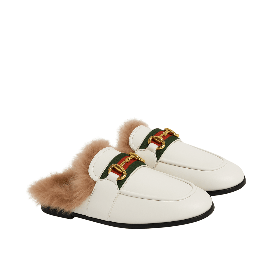 Gucci Men’S Slipper With Horsebit White view 2