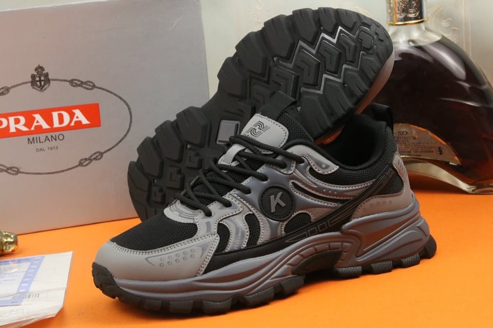 Prada Sport Running Sneaker In Black view 5
