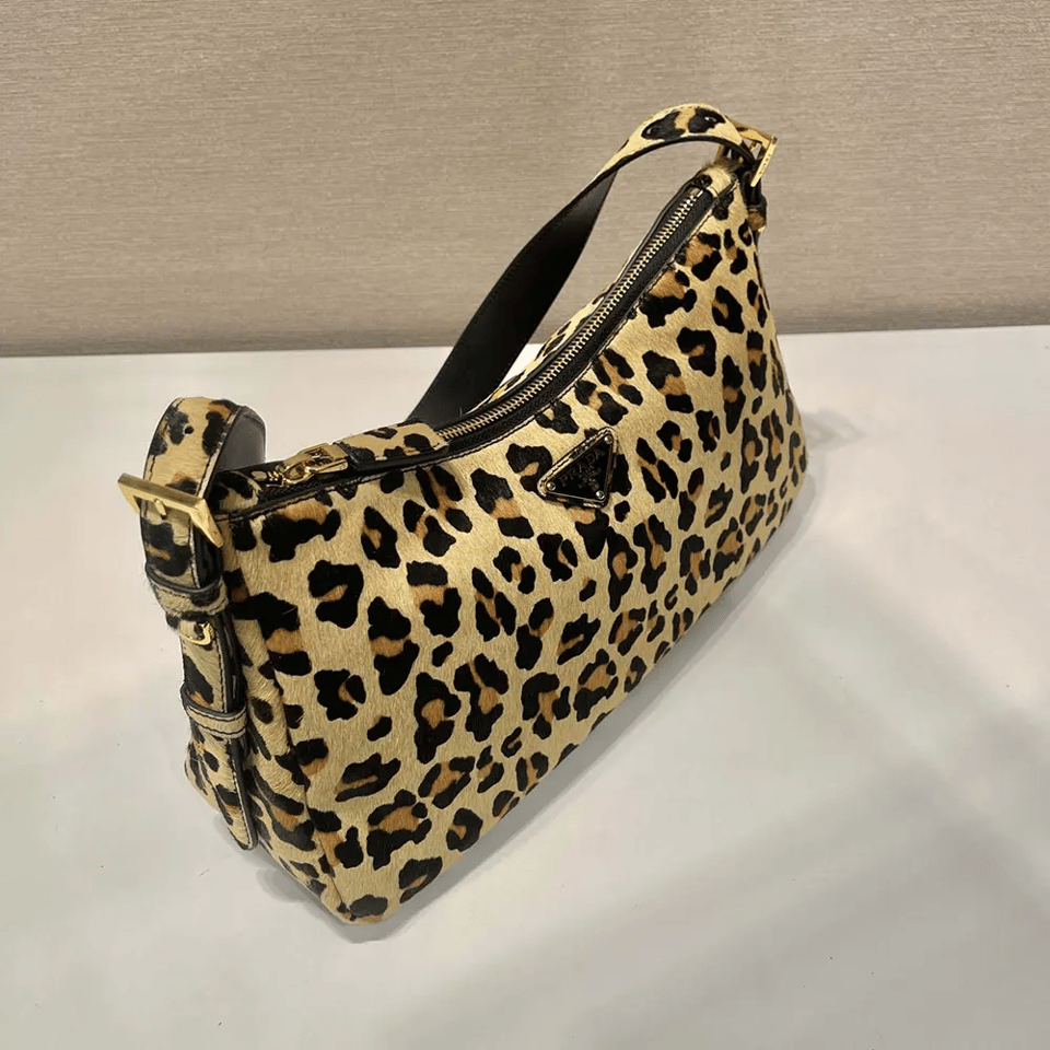 Prada Leopard Luxe Shoulder Bag 31cm view 7