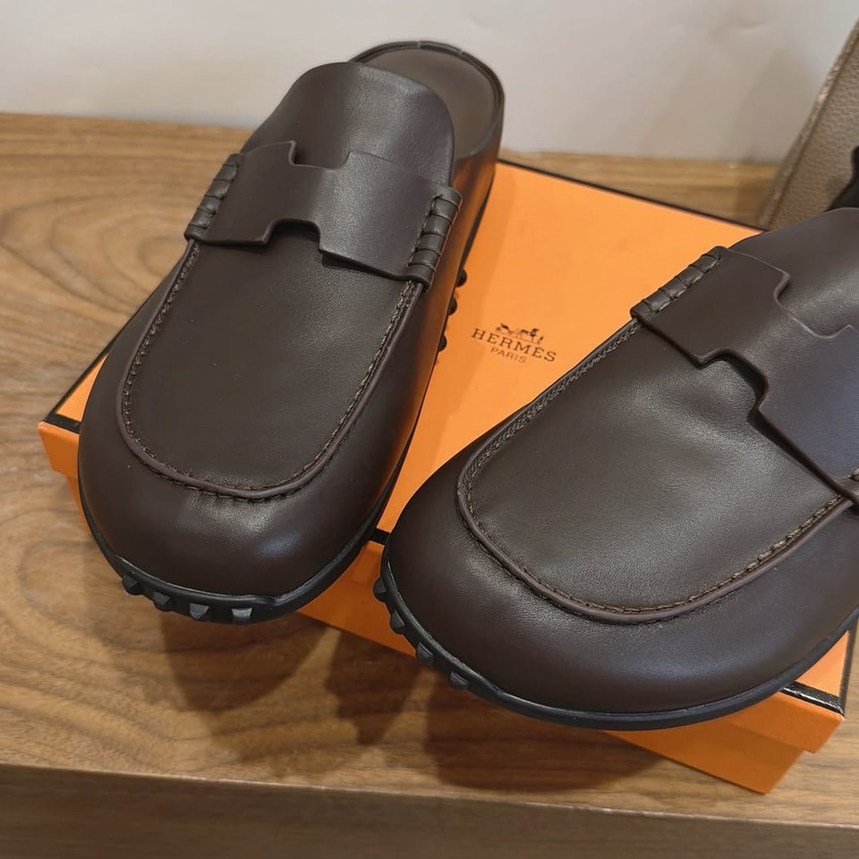 Hermes Mix Mule Marron Ébène Color Calfskin H261952ZHME420 view 7