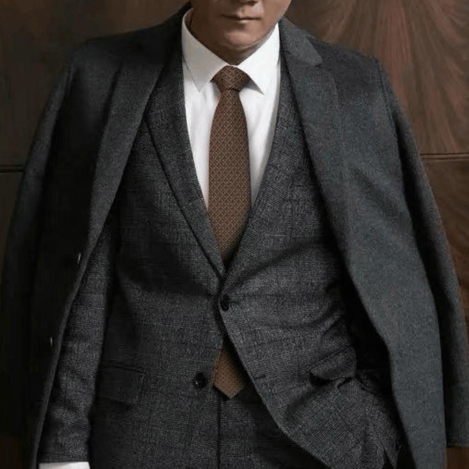 Hermes Brown Pattern Canvas Tie For Men view 10