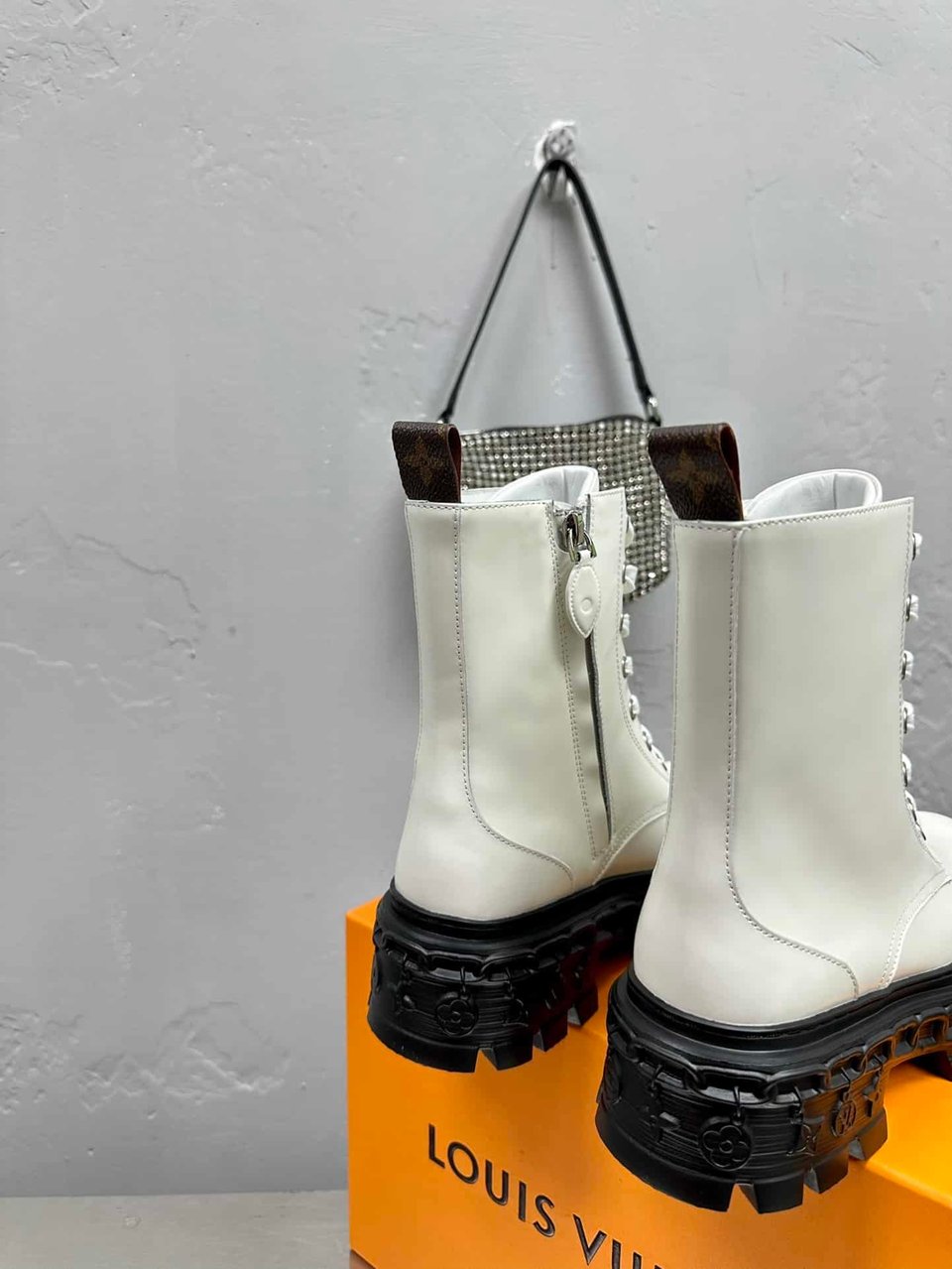 Louis Vuitton Lv Record Ranger Boot White view 4
