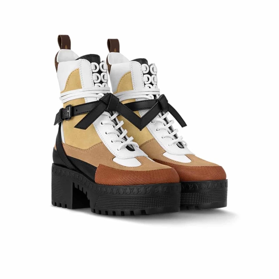 Louis Vuitton Laureate Platform Desert Boot Beige 1Ad24J view 2
